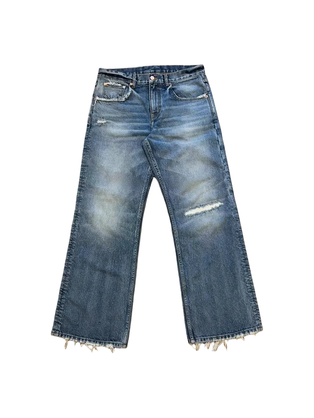 Vintage Washed Distressed Denim