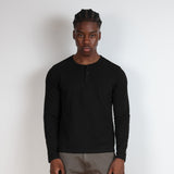 Crop Henley Long Sleeve