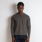 Crop Henley Long Sleeve