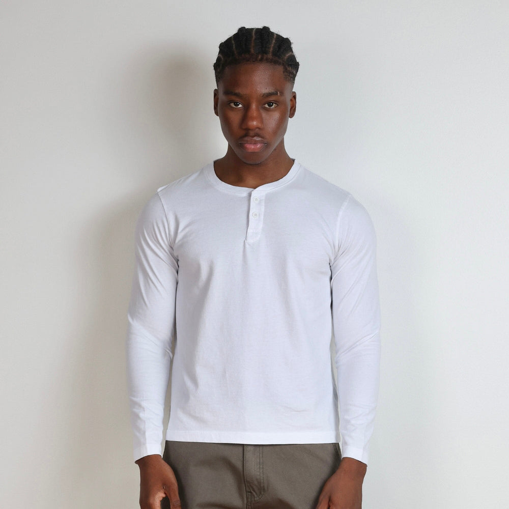 Crop Henley Long Sleeve